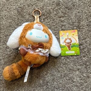 Miniso Hello Kitty and Friends Vinyl Plush Keychain - Cinnamoroll